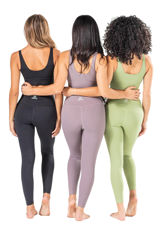 New Yoga Set Women Gym Fitness Workout Sport Suit Leggings Top Bra 3 Pieces